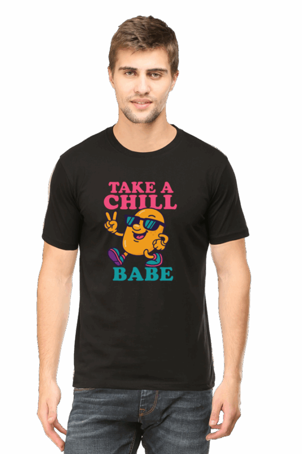 Take a Chill Babe T-Shirt – Funny Cartoon Potato with Sunglasses | Retro Cool Vibes Tee for Relaxed Living - Image 10