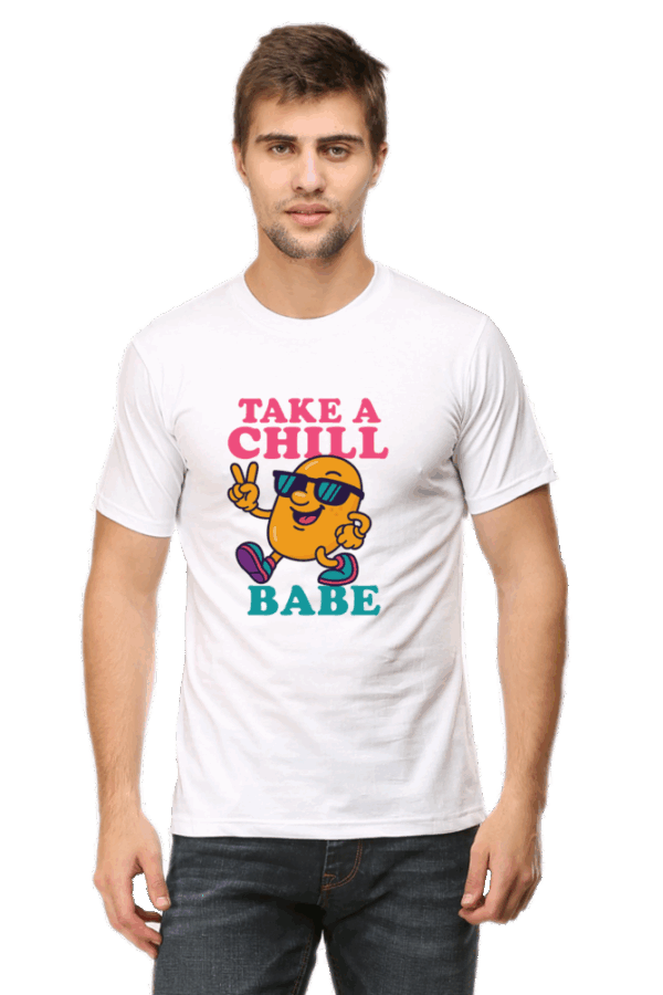 Take a Chill Babe T-Shirt – Funny Cartoon Potato with Sunglasses | Retro Cool Vibes Tee for Relaxed Living - Image 11