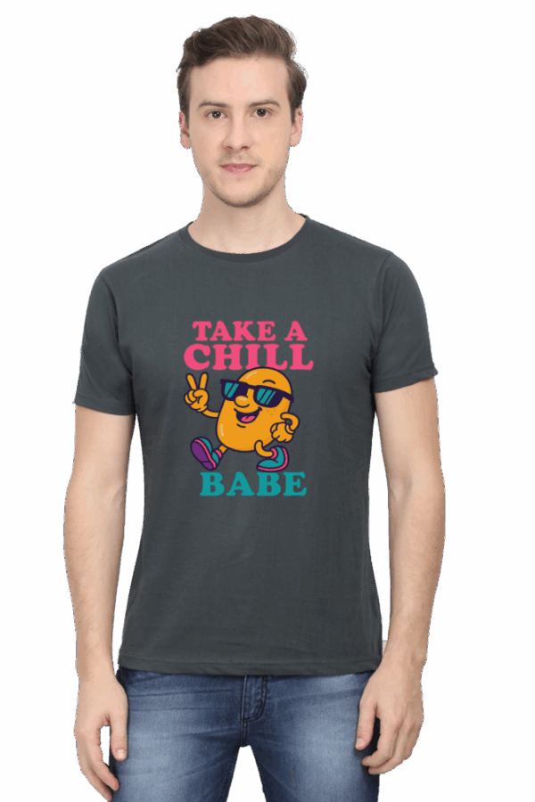 Take a Chill Babe T-Shirt – Funny Cartoon Potato with Sunglasses | Retro Cool Vibes Tee for Relaxed Living - Image 5
